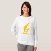 T-shirt Sailboarding - Ambre (Devant entier)