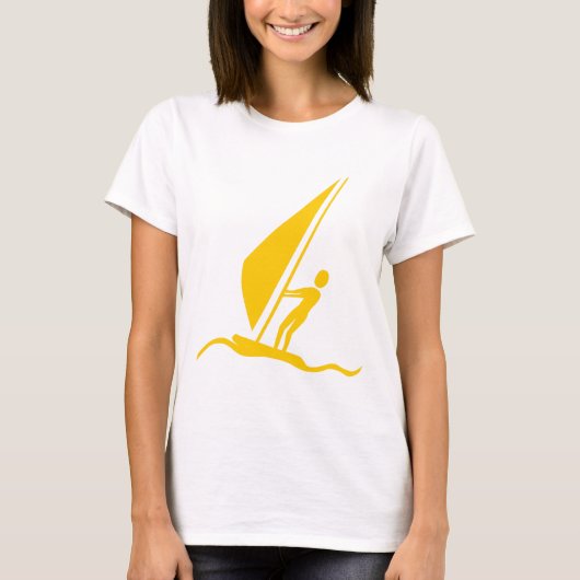 T-shirt Sailboarding - Ambre (Devant)