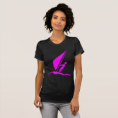 T-shirt Sailboarding - Magenta (Devant entier)