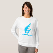 T-shirt Sailboarding - Sky Blue (Devant entier)