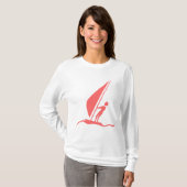 T-shirt Sailboarding - Tropical Rose (Devant entier)