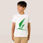 T-shirt Sailboarding - Vert Gris (Devant entier)
