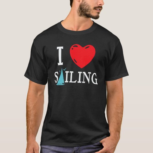 T-shirt Sailing Love Skipper Sailboat Boat Boating Regatta (Devant)