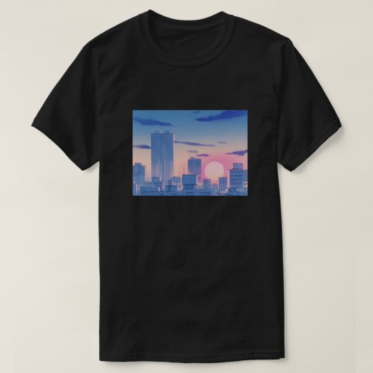 T-shirt Sailor Moon Ville Paysage classique (Design devant)