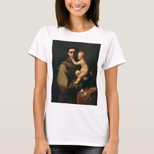 T-shirt Saint Antoine de Padoue par Luca Giordano (Devant)