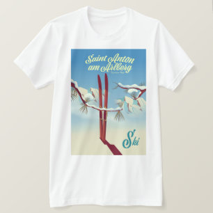 T-shirt Saint Anton am Arlberg, Alpes du Tyrol, Autriche S