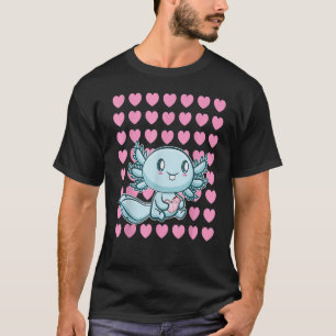 T-shirt Saint Axolotl Saint Valentin Je t'aime Promenade A