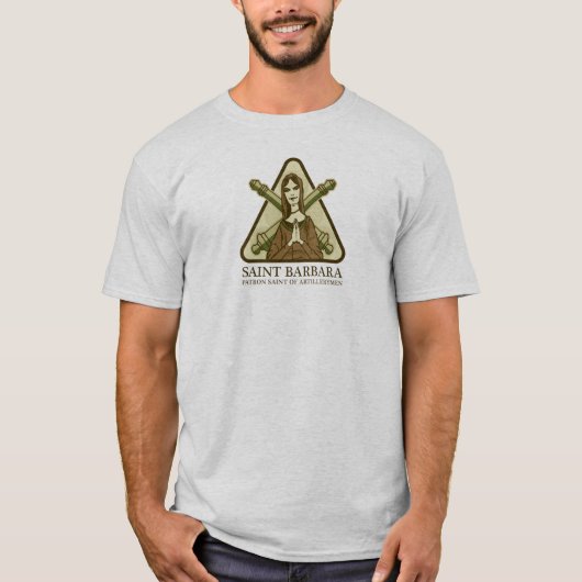 T-shirt Saint Barbara, saint patron des artilleurs (Devant)