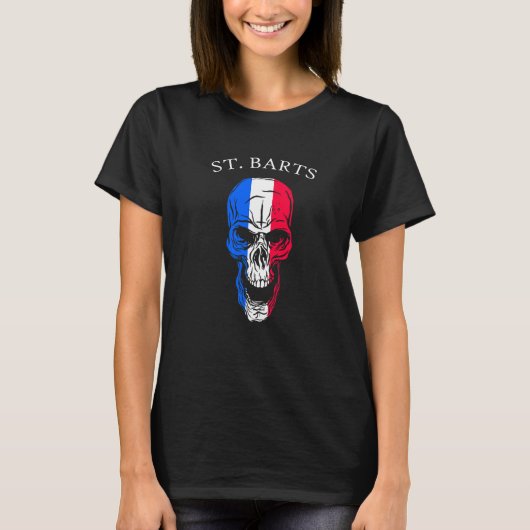 T-shirt Saint Barthelemy Skull St Barts (Devant)