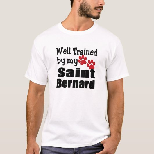 T-shirt Saint Bernard Bien Dressé (Devant)