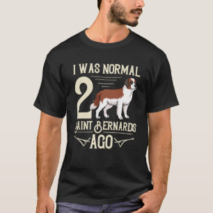 T-shirt Saint Bernard Chien Chien Chien Chiens Propriétair