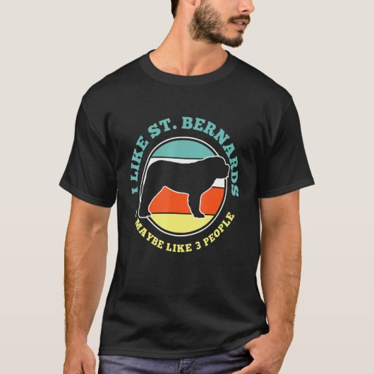 T-shirt Saint Bernard Dog Funny (Devant)