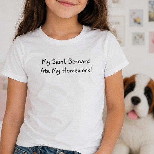 T-Shirt Saint Bernard drôle