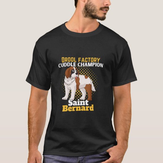 T-shirt Saint bernard : fabrique de drool (Devant)