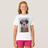 T-shirt Saint Bernard Hippie (Devant entier)