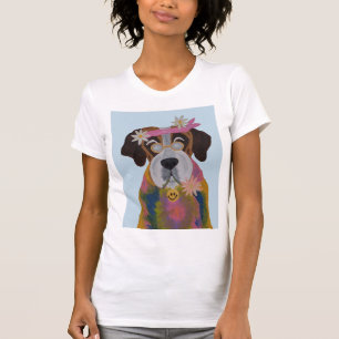 T-shirt Saint Bernard Hippie