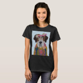 T-shirt Saint Bernard Hippie (Devant entier)