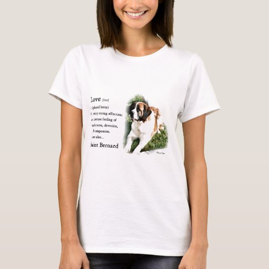 T-shirt Saint Bernard Lovers (Devant)