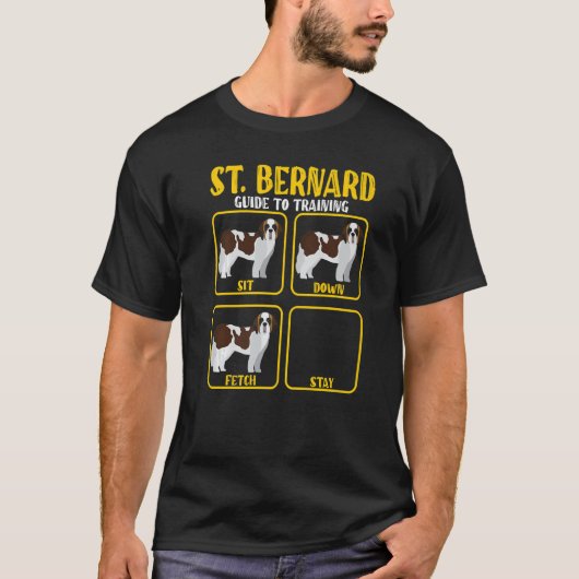 T-shirt Saint Bernard St Bernard Guide d'entraînement de c (Devant)