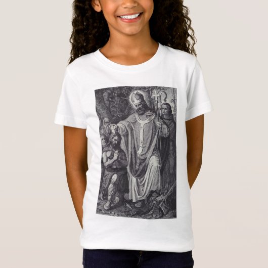 T-Shirt Saint Boniface Anglais Moine bénédictin (Devant)