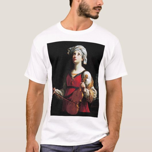 T-shirt Saint Cecilia (Sainte-Cécile), Guido Reni (Devant)