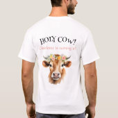 T-shirt Saint-Cow Jersey Vache Floral Fille Anniversaire (Dos)