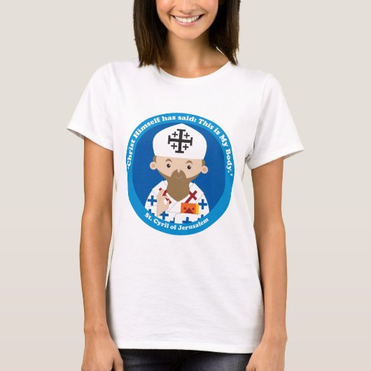 T-shirt Saint Cyrille de Jérusalem (Devant)