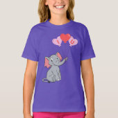 T-shirt Saint-éléphant Saint-Valentin (Devant)