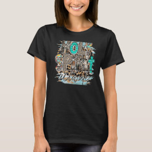 T-shirt Saint-Esprit Activer Western Leopard Christian Rel