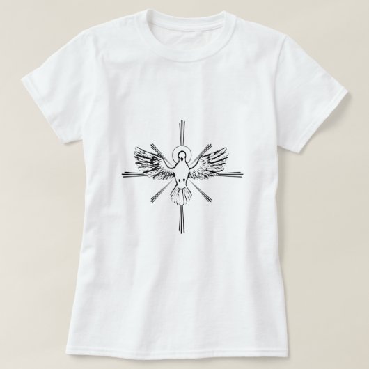 T-shirt Saint Esprit Dove Louange Jésus Pentecôte (Design devant)