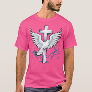 T-shirt Saint Esprit Dove Louer Jésus Baptême De Jésus Cro