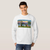 T-shirt Saint Fraancis - 3 chiens, 2 chats +++ (Devant entier)