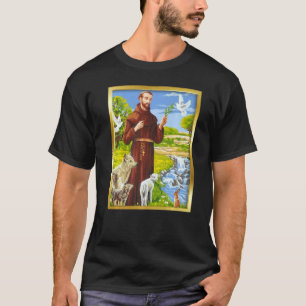 T-shirt Saint François d'Assise Patron Saint des animaux C