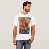 T-shirt Saint George et l'icône orthodoxe du Dragon (Devant entier)