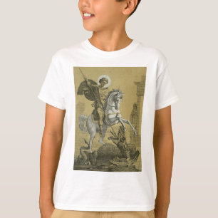 T-shirt Saint George – Premium "Sunburst Gold" Art