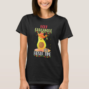 T-shirt Saint Guacamole C'est Fiesta Time Mexicain Vegan A
