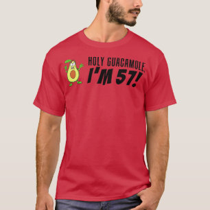 T-shirt Saint Guacamole Je suis 57 Cartoon Avocado Veggie