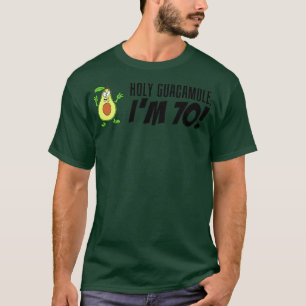 T-shirt Saint-Guacamole Je suis 70 Cartoon Avocado Veggie