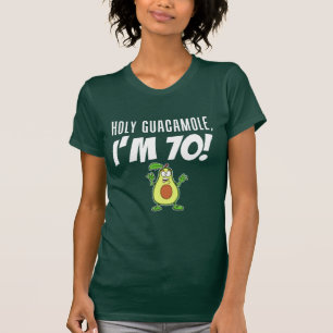 T-shirt Saint Guacamole Je suis 70 Dessin Avocado (ON DARK