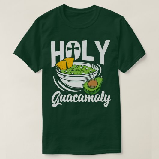 T-shirt Saint Guacamoly Funny Guacamole Avocado Vegan Food (Design devant)