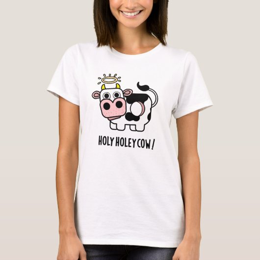 T-shirt Saint Holey vache drôle animal jeu (Devant)