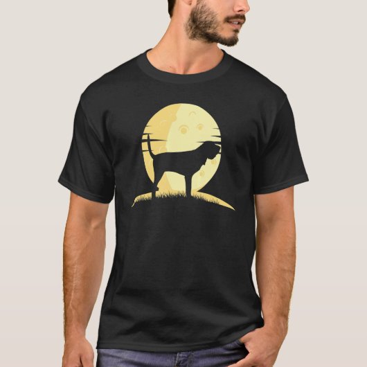 T-shirt Saint Hubert's Dog Bloodhound Retro 8 (Devant)