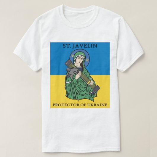 T-shirt Saint Javelin - Le protecteur de l'Ukraine (Design devant)