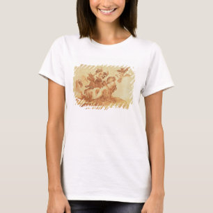 T-shirt Saint Joseph adoring the Christ Child (pen, ink, b