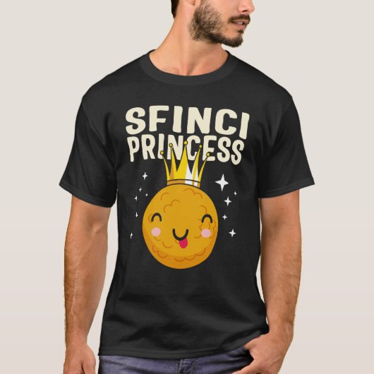 T-shirt Saint Joseph's Day Sfinci Princess Cute Sicilian D (Devant)