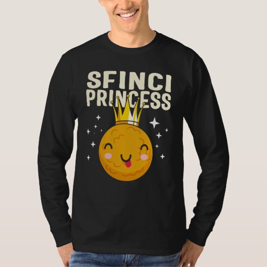 T-shirt Saint Joseph's Day Sfinci Princess Cute Sicilian D (Devant)