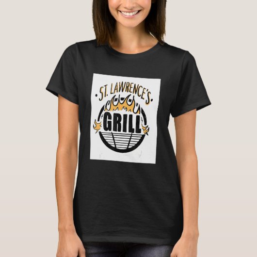 T-shirt Saint-Laurent Patron catholique Saint-de-Griller G (Devant)