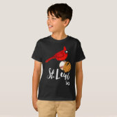 T-shirt Saint Louis Red Cardinal Number 50 Baseball Art (Devant entier)