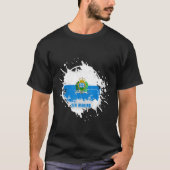 T-shirt Saint-Marin Splash (Devant)
