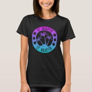 T-shirt Saint-Martin Blue Gradient Sint Martin